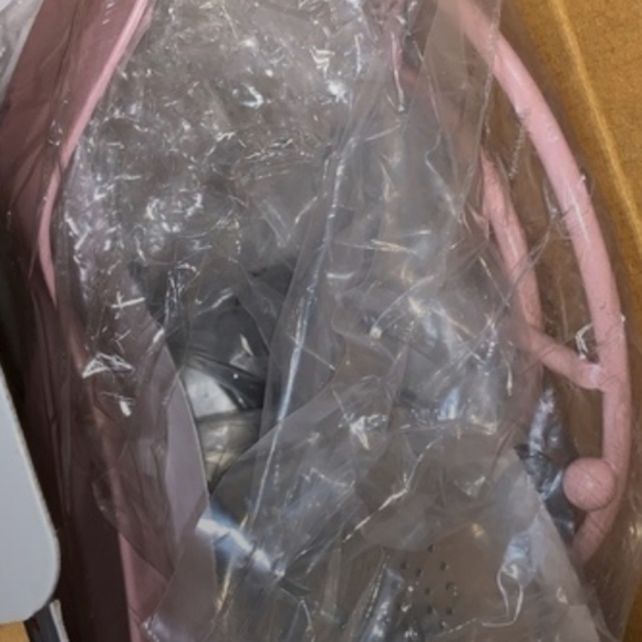 Boho Stainless Steel Salt & Pepper Shaker, Spoon Rest, & Trivet. Pink/Mauve NWT - Picture 3 of 3